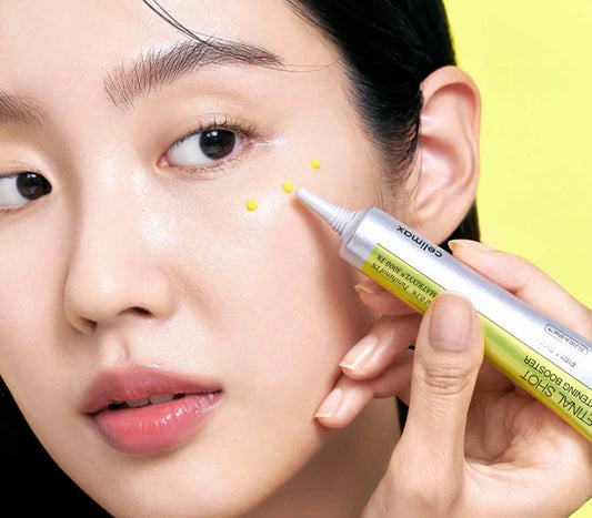 Textura ligera del booster antiedad con péptidos