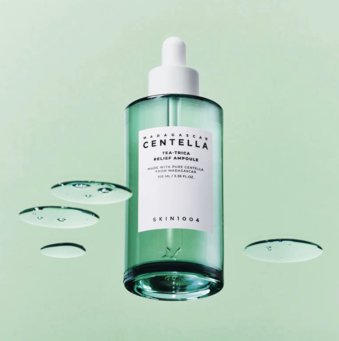 Skin1004 Tea-Trica Relief Ampoule, fórmula refrescante para piel grasa o irritada