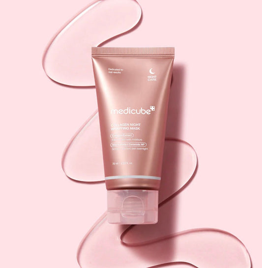 Tratamiento nocturno reafirmante con colageno de Medicube.