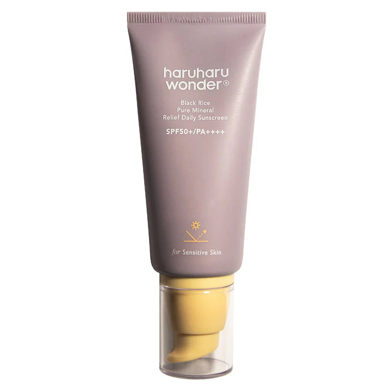Haruharu Wonder Black Rice Mineral Relief Sunscreen – Korean SPF50+ physical sunscreen for sensitive skin
