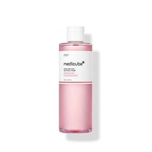 Medicube PDRN Pink Cica Soothing Toner – lightweight toner in soft pink bottle
