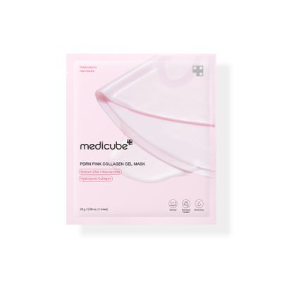 Medicube PDRN Pink Collagen Gel Mask – hydrogel sheet mask with collagen and PDRN for intense hydration and skin repair