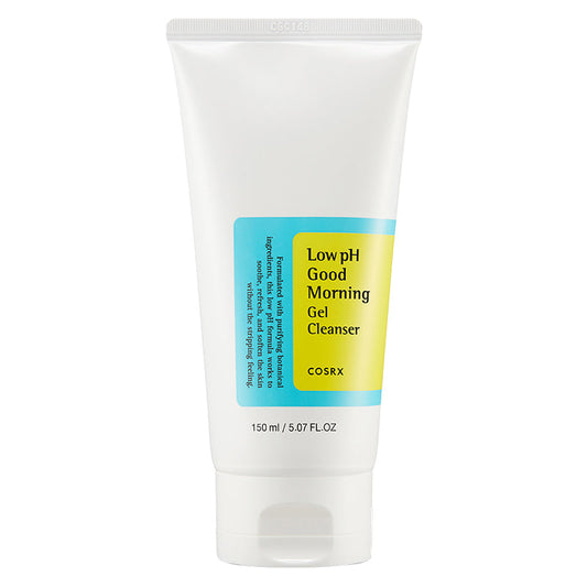 COSRX Low pH Good Morning Gel Cleanser – Korean gentle daily cleanser with tea tree and BHA
