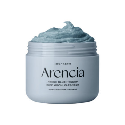 Arencia Fresh Blue Hyssop Rice Mochi Cleanser – limpiador tipo mochi
