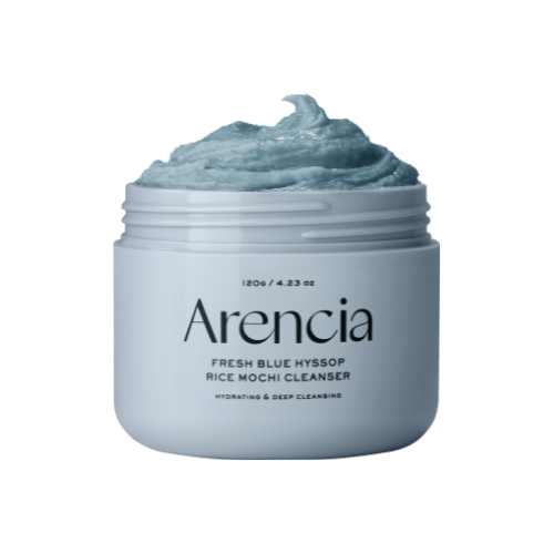 Arencia Blue Hyssop Rice Mochi Cleanser – Vegan foaming cleanser for sensitive skin