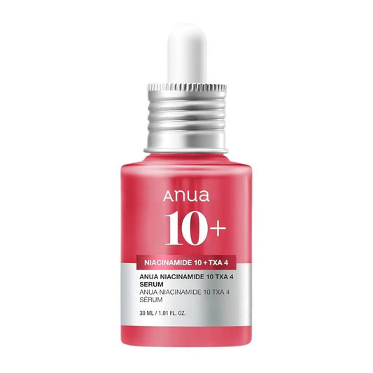 ANUA Niacinamide 10% + TXA 4% Serum bottle with dropper – brightening and tone correcting formula