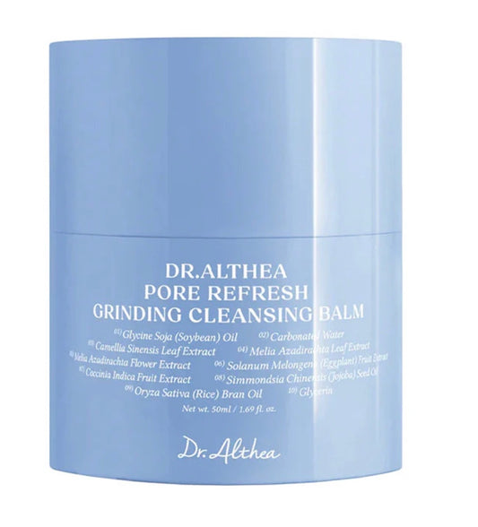 Bálsamo limpiador Dr. Althea Pore Refresh Grinding Cleansing Balm para piel sensible.