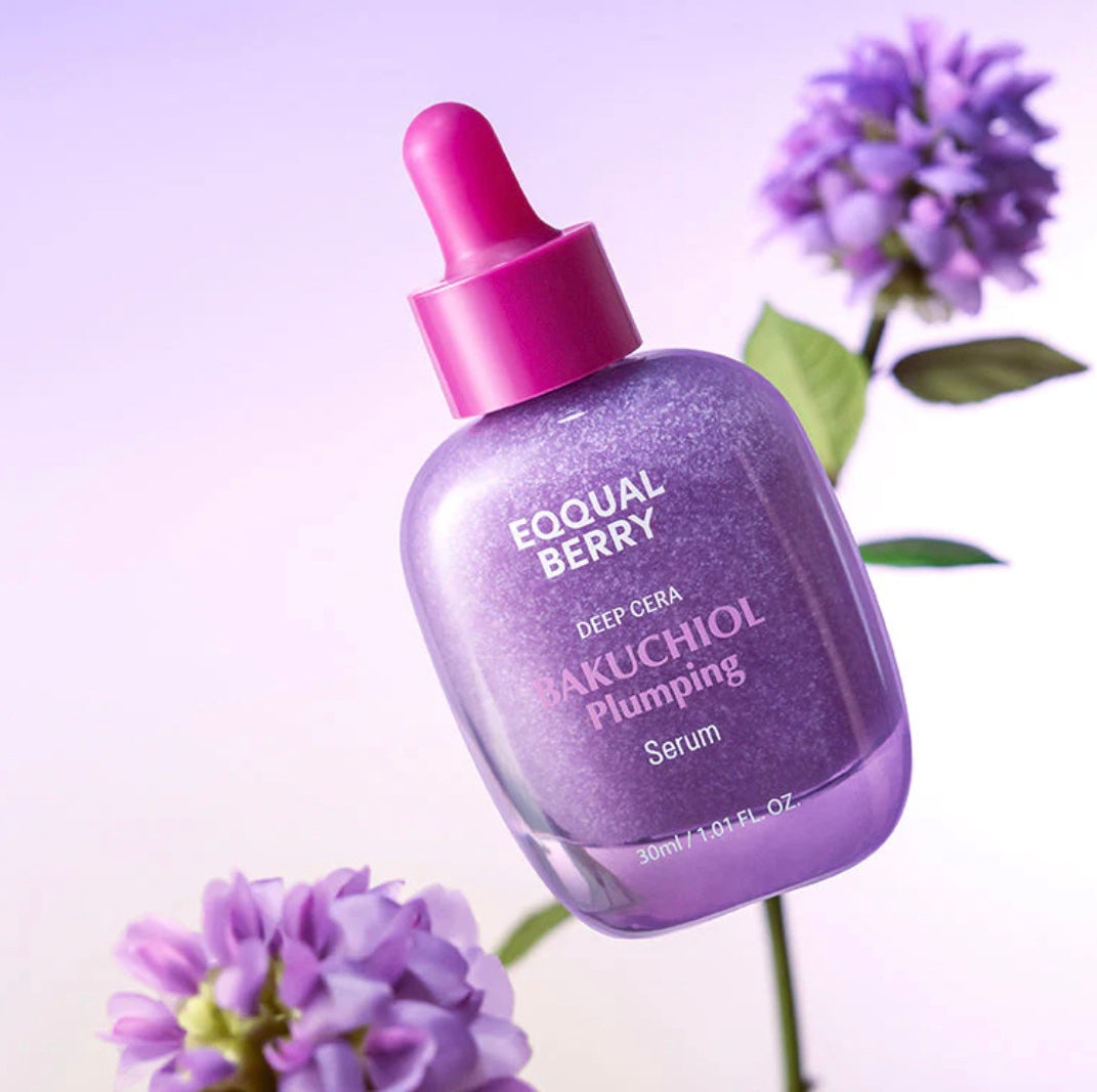 Sérum de bakuchiol para piel sensible con ceramidas y péptidos.