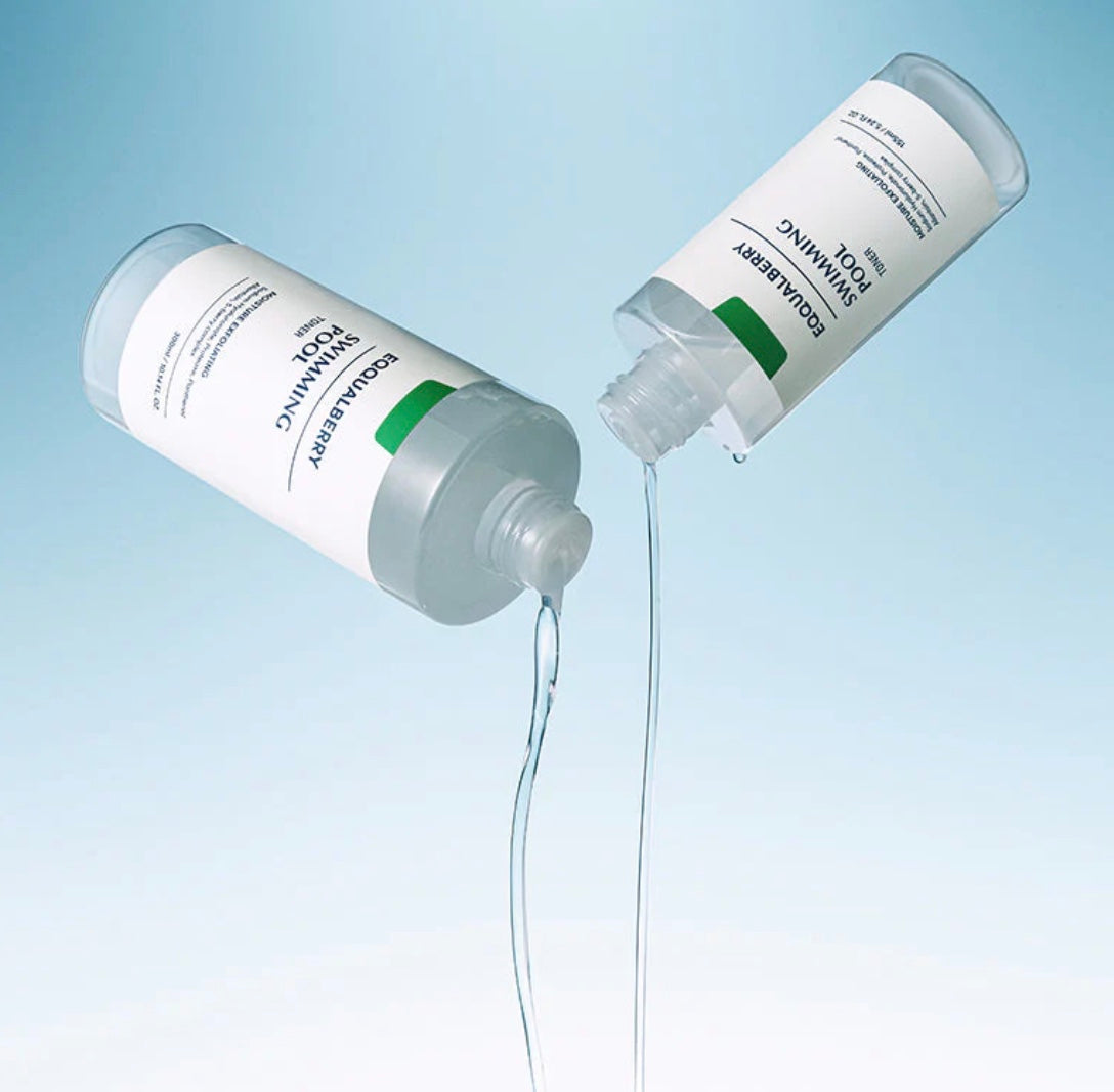 Tónico exfoliante suave con ácido hialurónico y bayas.