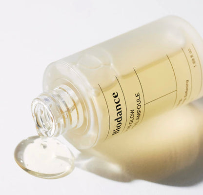 Biodance Skin Glow Vital Ampoule textura hidratante con ceramidas