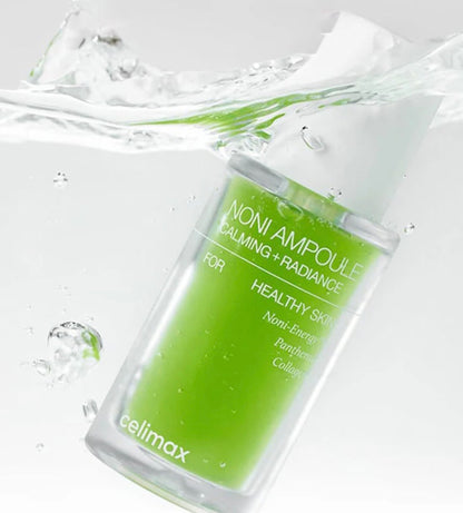 Aplicación de la ampolla Celimax Noni sobre la piel