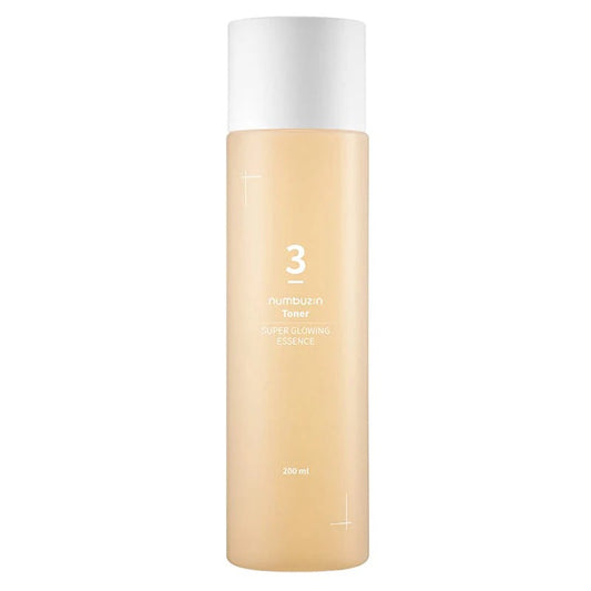 Numbuzin No.3 Super Glowing Essence Toner for radiant skin, fermented ingredients, intense hydration