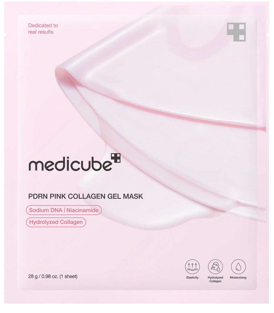 Medicube PDRN Pink Collagen Gel Mask – mascarilla en gel con PDRN y colágeno.