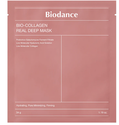 Biodance Bio-Collagen Real Deep Mask – mascarilla reafirmante con colágeno.