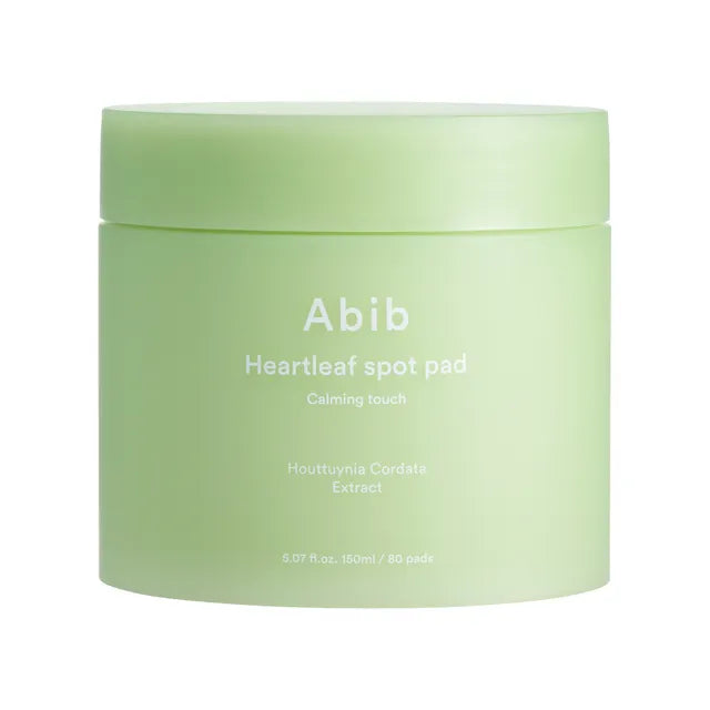 Abib Heartleaf Spot Pad Calming Touch – dual-textured spot pad soaked in Heartleaf and niacinamide solution