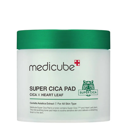 Medicube Super Cica Toner Pad – soothing daily toner pads with calming Cica complex
