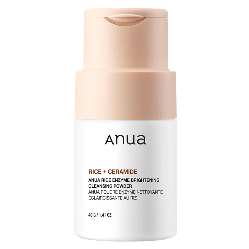 ANUA Rice Enzyme Brightening Cleansing Powder – fine exfoliating cleanser in eco-friendly jar
